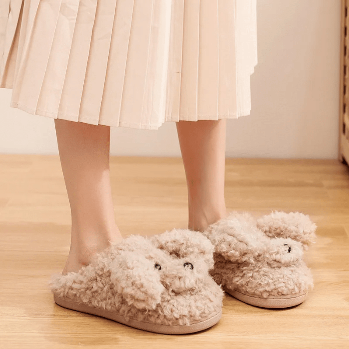 CHAUSSONS RIGOLOS FEMME CHIENS MIGNONS