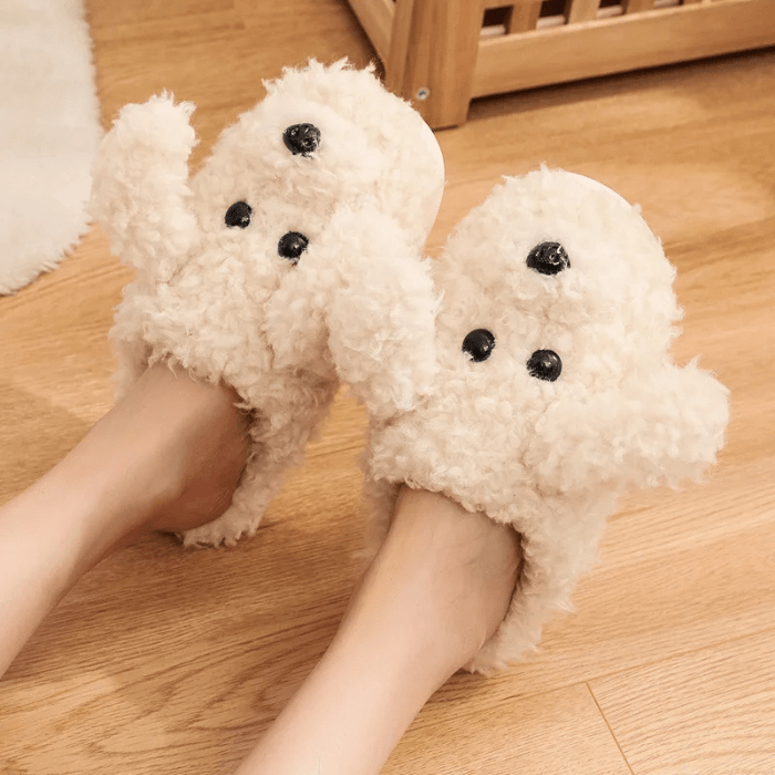 CHAUSSONS RIGOLOS FEMME CHIENS MIGNONS