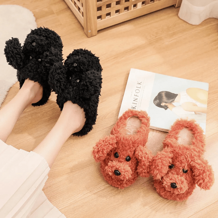 CHAUSSONS RIGOLOS FEMME CHIENS MIGNONS