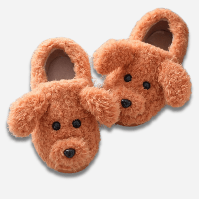 CHAUSSONS RIGOLOS FEMME CHIENS MIGNONS