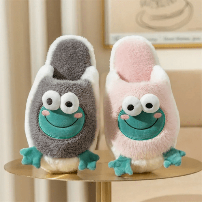 CHAUSSONS RIGOLOS GRENOUILLES SOURIANTES