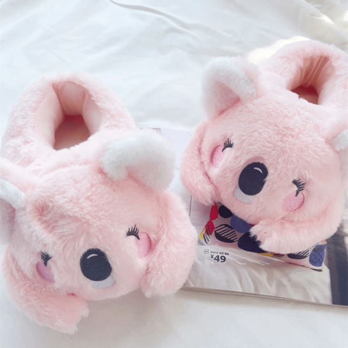 CHAUSSONS RIGOLOS KOALAS MIGNONS ROSE / 35