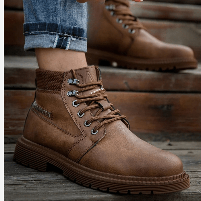 CHAUSSURES DE SÉCURITÉ CHANTIER HOMME À LACETS