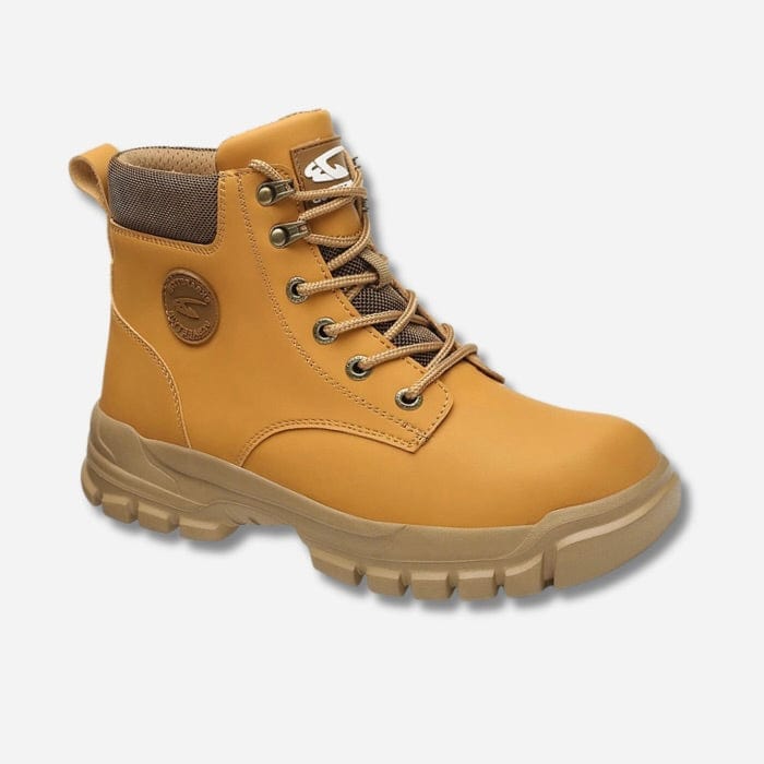 CHAUSSURES DE SÉCURITÉ CHANTIER HOMME À LACETS JAUNE / 40