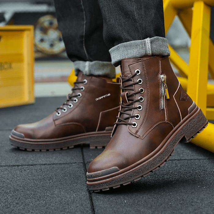 CHAUSSURES DE SÉCURITÉ CHANTIER HOMME EN CUIR