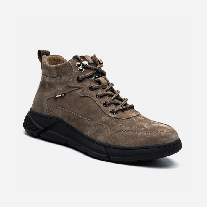 CHAUSSURES DE SÉCURITÉ HOMME HABILLÉES À LACETS MARRON / 39