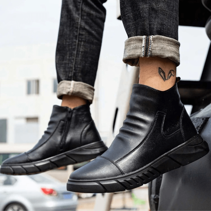 CHAUSSURES DE SÉCURITÉ HOMME HABILLÉES EN CUIR