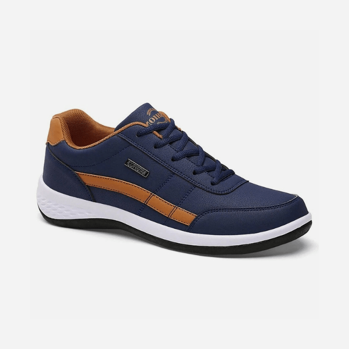 CHAUSSURES DE SPORT RUNNING HOMME EN CUIR BLEU / 39