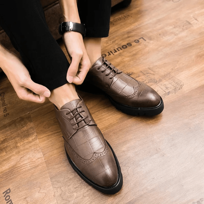 CHAUSSURES OXFORD HOMME CUIR