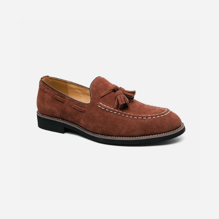 MOCASSINS À GLANDS HOMME MARRON / 38