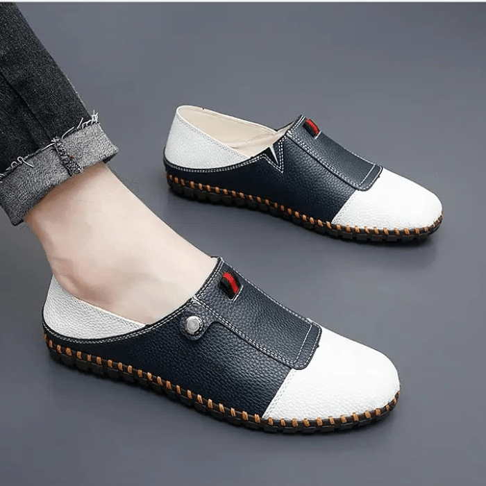 MOCASSINS BICOLORES HOMME