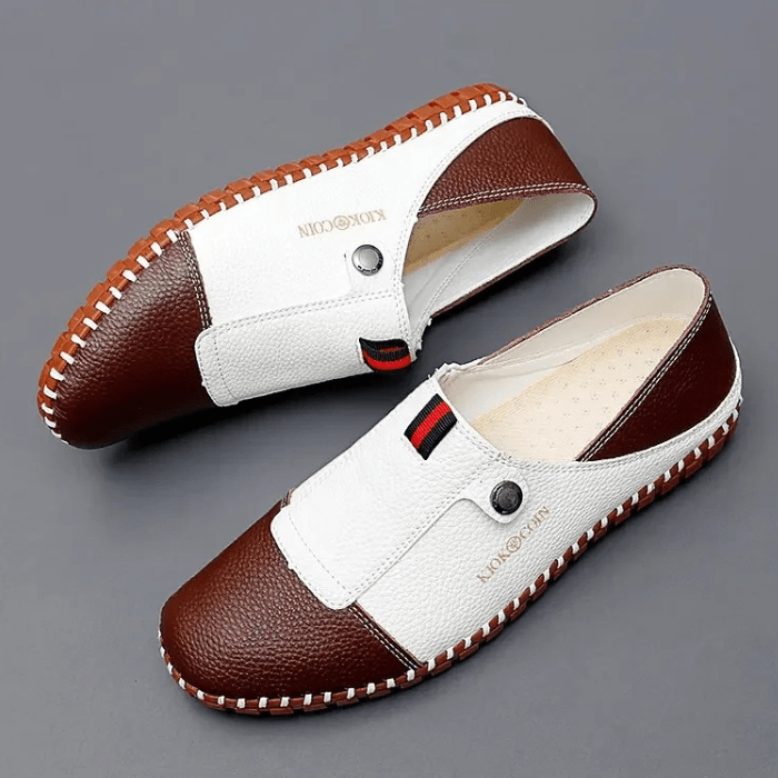 MOCASSINS BICOLORES HOMME