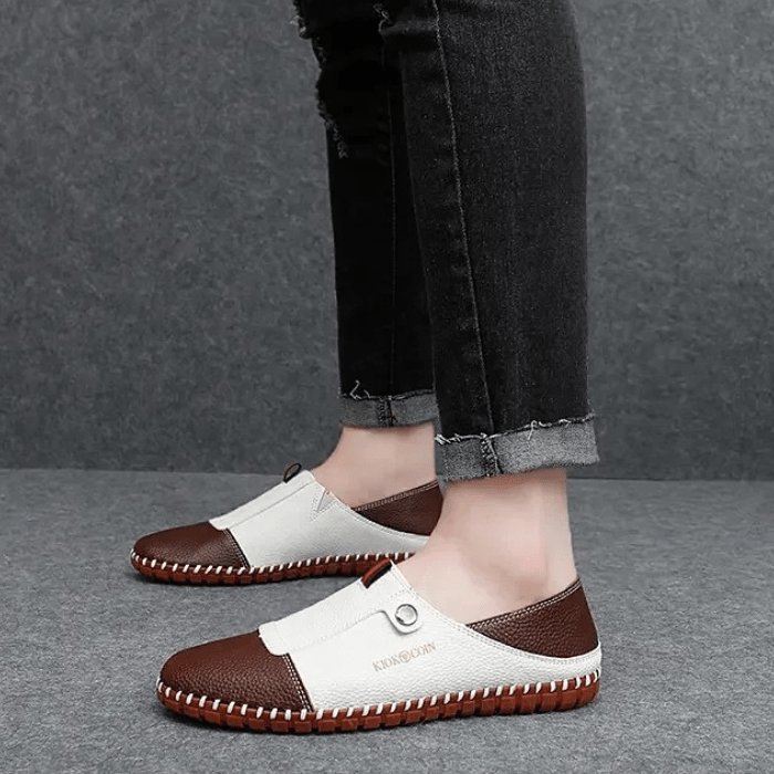 MOCASSINS BICOLORES HOMME