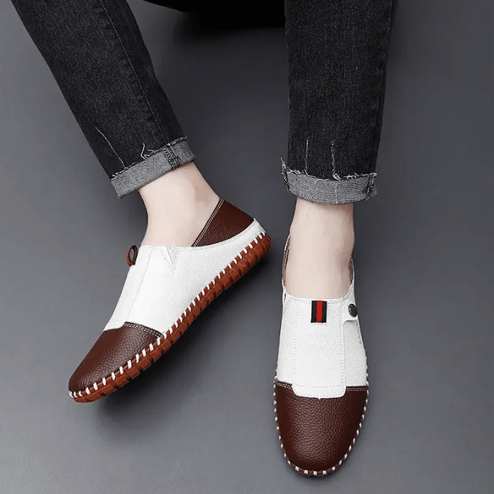 MOCASSINS BICOLORES HOMME