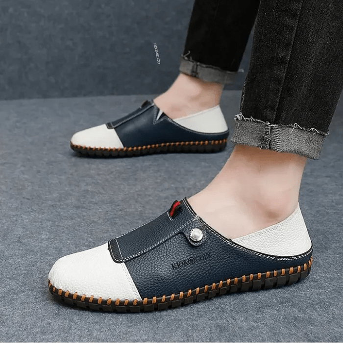 MOCASSINS BICOLORES HOMME