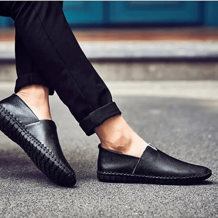 MOCASSINS EN CUIR HOMME