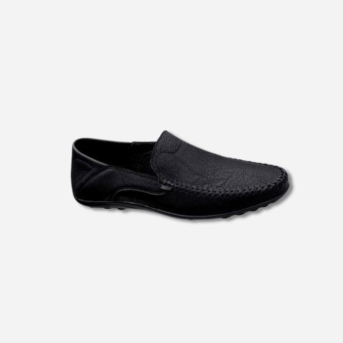 MOCASSINS EN CUIR HOMME NOIR / 38