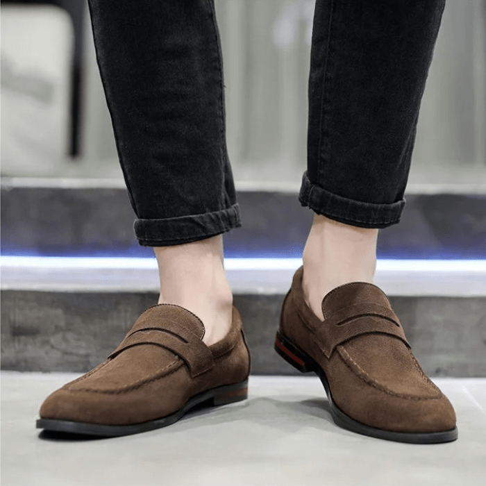 MOCASSINS EN DAIM HOMME