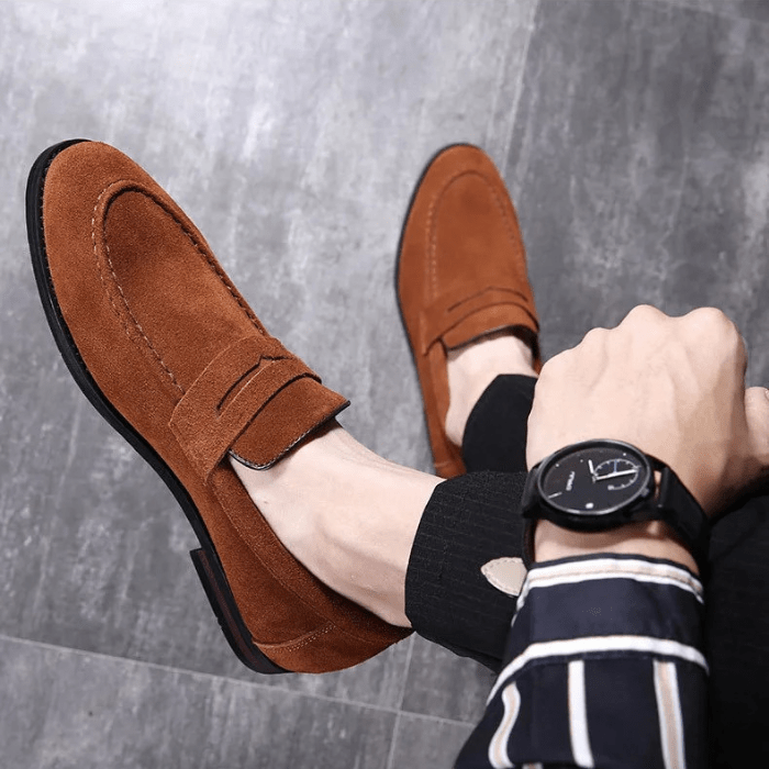 MOCASSINS EN DAIM HOMME