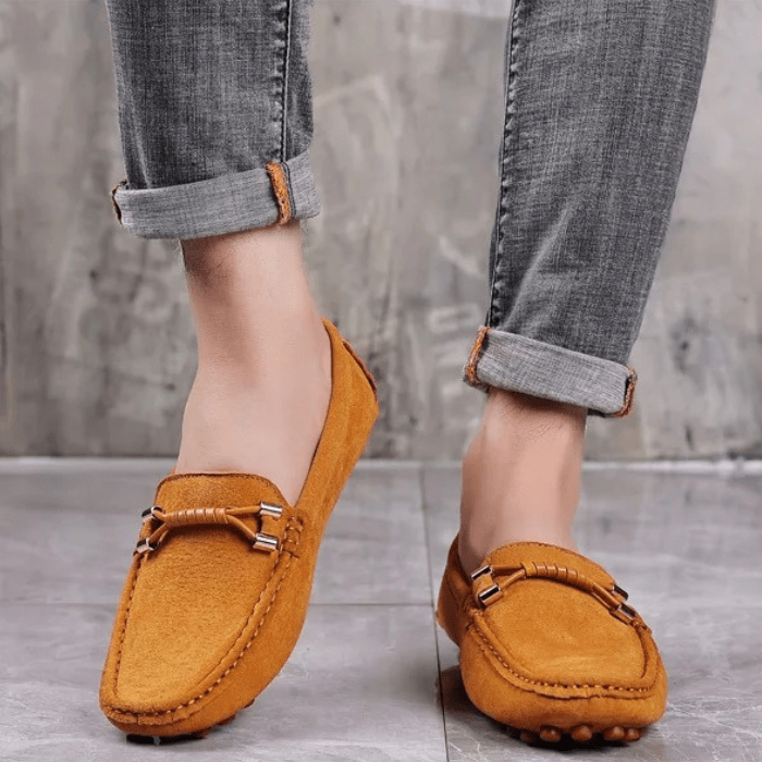 MOCASSINS EN DAIM HOMME À LACETS