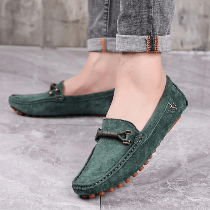 MOCASSINS EN DAIM HOMME À LACETS