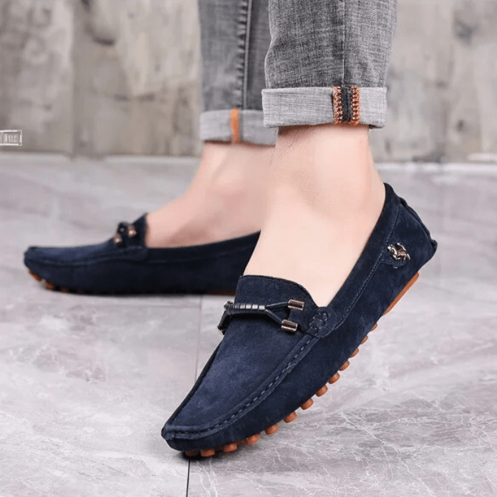 MOCASSINS EN DAIM HOMME À LACETS