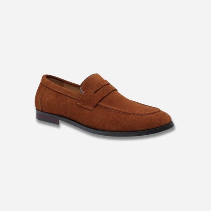 MOCASSINS EN DAIM HOMME MARRON / 38