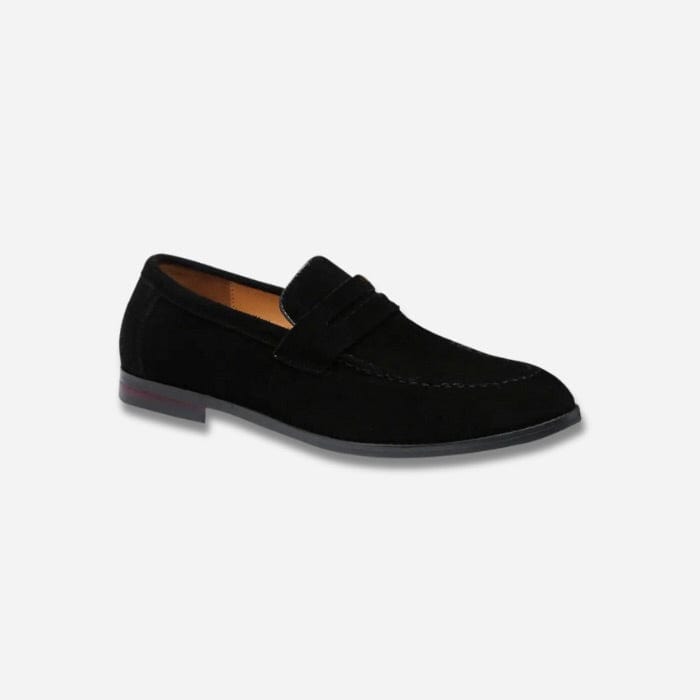 MOCASSINS EN DAIM HOMME NOIR / 38