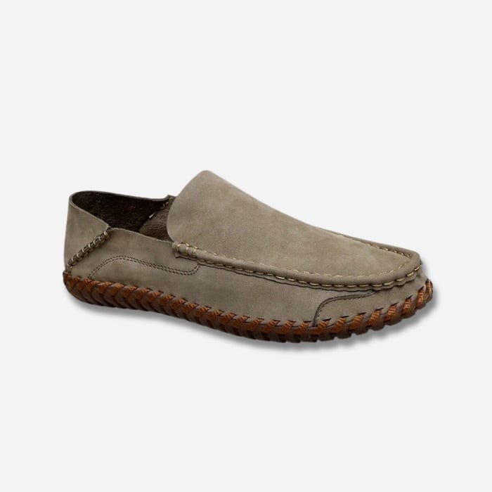 MOCASSINS HOMME EN CUIR SOUPLE KAKI / 38