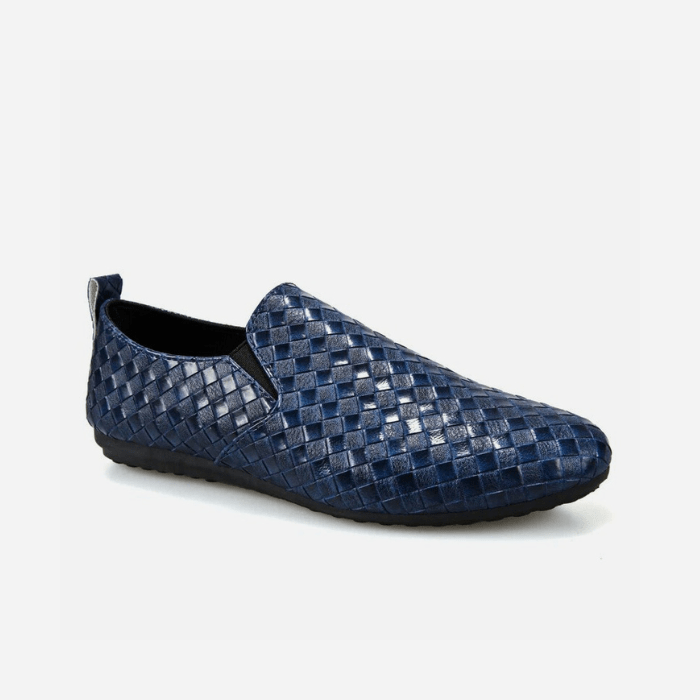 MOCASSINS TRESSÉS HOMME BLEU / 39