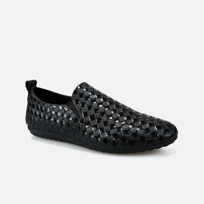 MOCASSINS TRESSÉS HOMME NOIR / 39