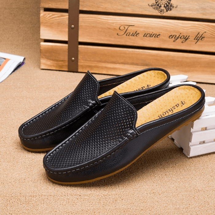 MULES EN CUIR HOMME CONFORTABLES