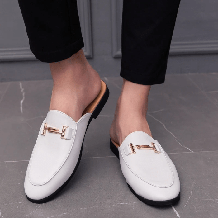 MULES EN CUIR POUR HOMME