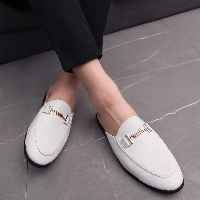 MULES EN CUIR POUR HOMME