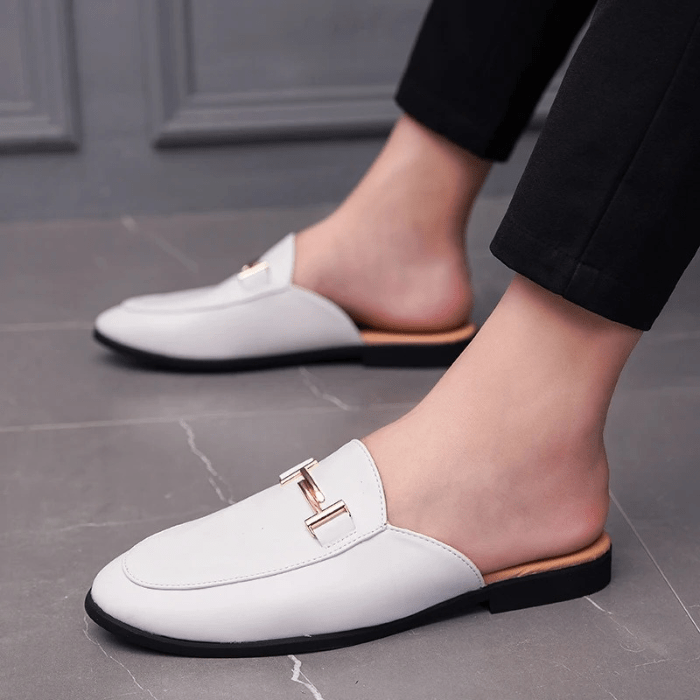 MULES EN CUIR POUR HOMME