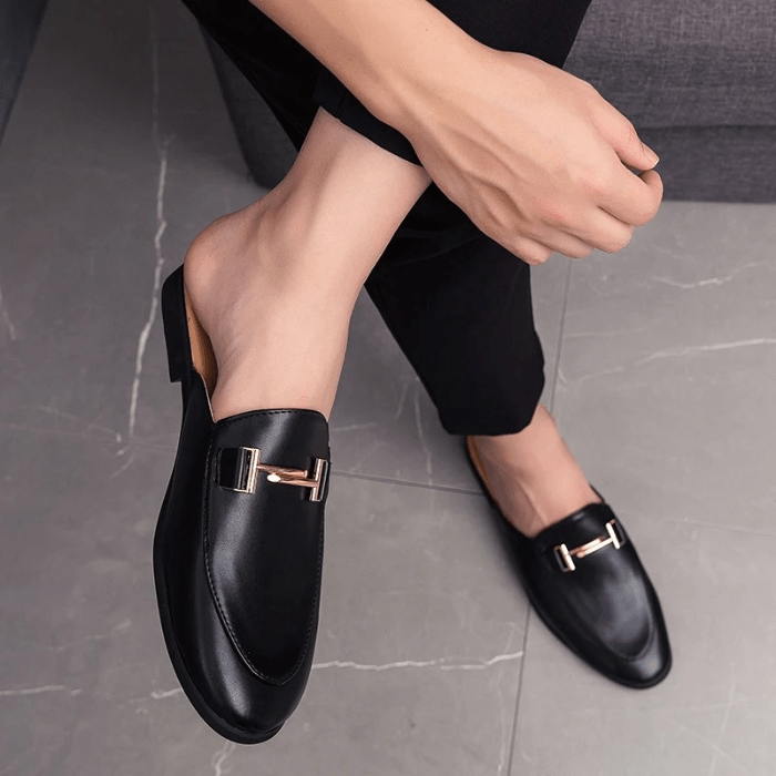 MULES EN CUIR POUR HOMME