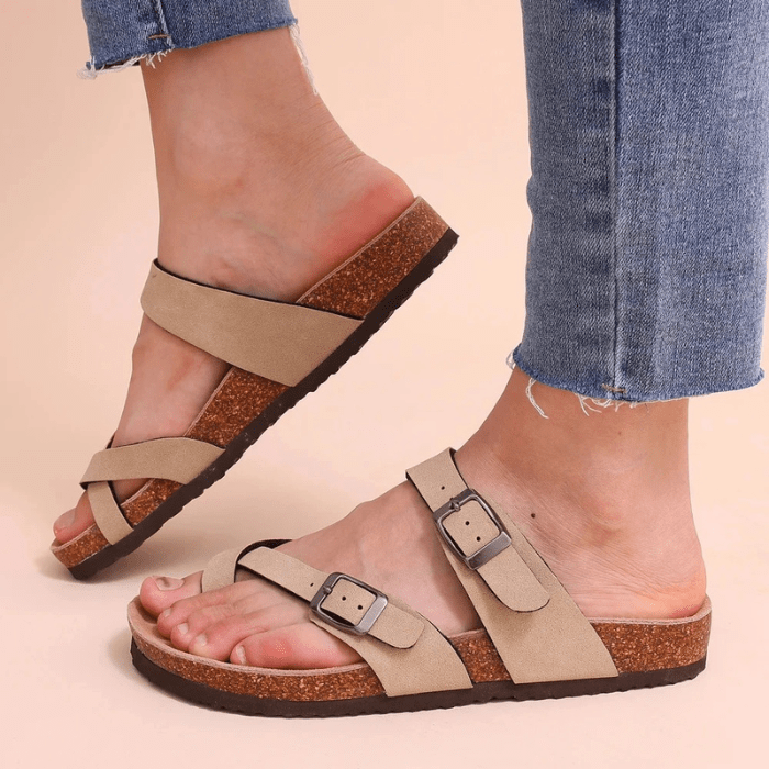 SANDALES ÉTÉ FEMME - MULE EN CUIR